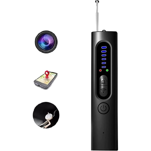 Hidden Camera Detectors, Hidden Devices Detector, Spy Camera Detector, Bug Detector, RF Listening Device Detector, Car GPS Tracker Detector, 5 Levels Sensitivity, 4 Professional Modes