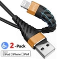 thumbnail image 1 of OIITH 6ft Fast 2.4A iPhone USB Cord Compatible with iPhone13/12/11/XS/Max/XR/X/8/8P/7P/6/iPad-Orange, 1 of 8