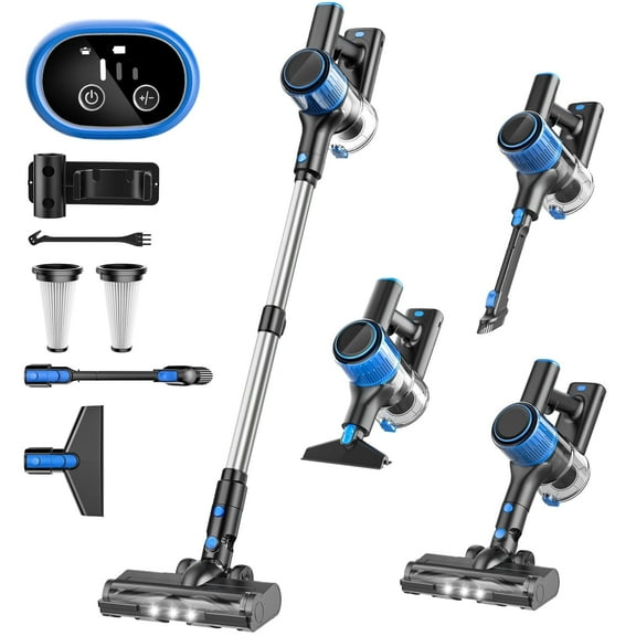 Cocbny Cordless Vacuum Cleaner, 30Kpa Powerful Suction, 45 Mins Runtime, Carpet Tile Pet Hair Hardwood Floors