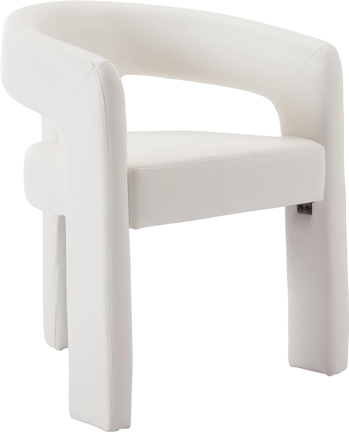 OIKMOINB Modern Barrel Dining Chair Velvet Upholstered Accent Side ...