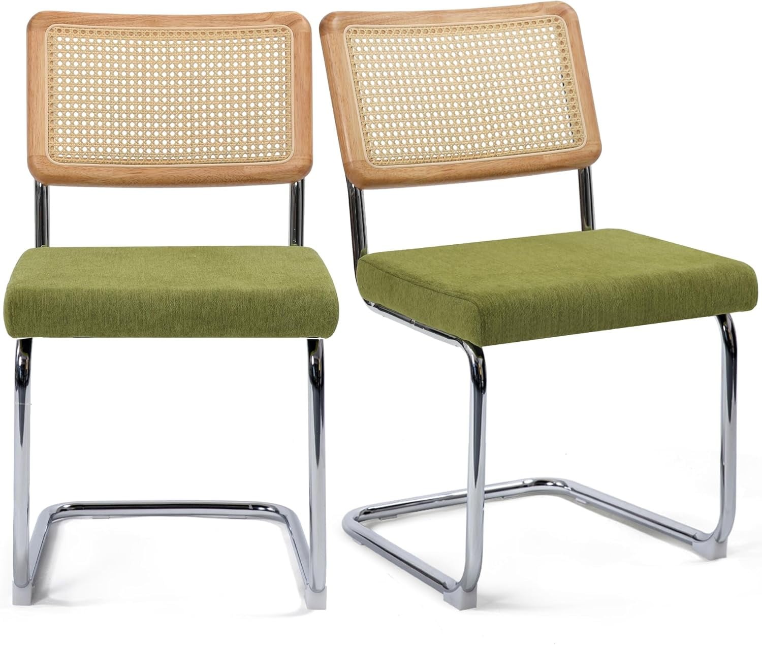 OIKMOINB Modern Cesca Cane Dining Chairs Set of 2 Handwoven Rattan Cane ...