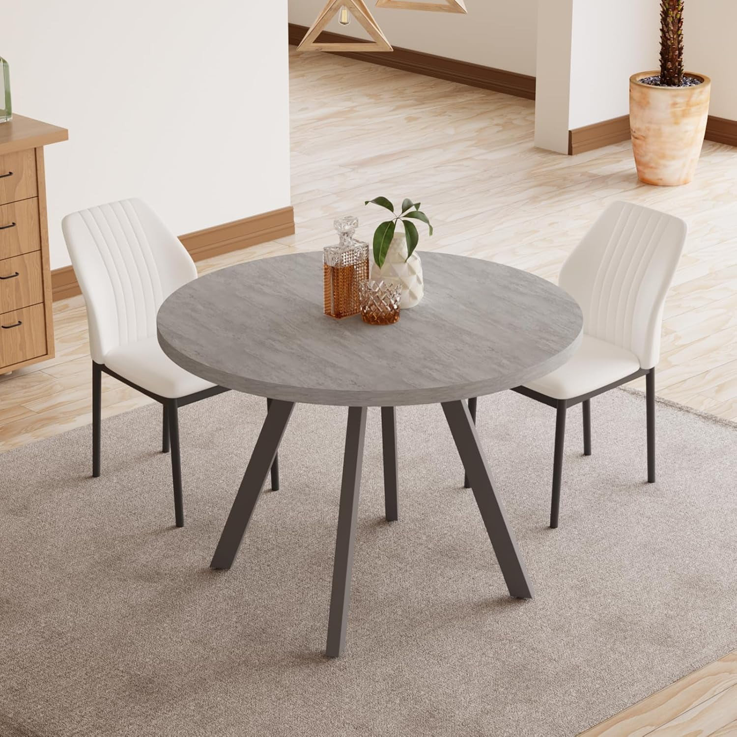 Small round dining table set for 4 32 inch round table with 4 chairs dinette set kitchen table for 4 space saving