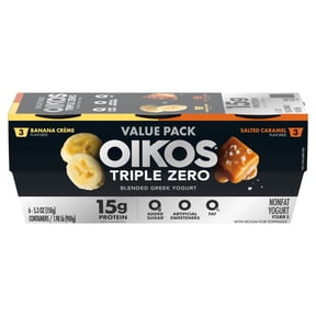 Oikos Triple Zero Fat Free Greek Yogurt