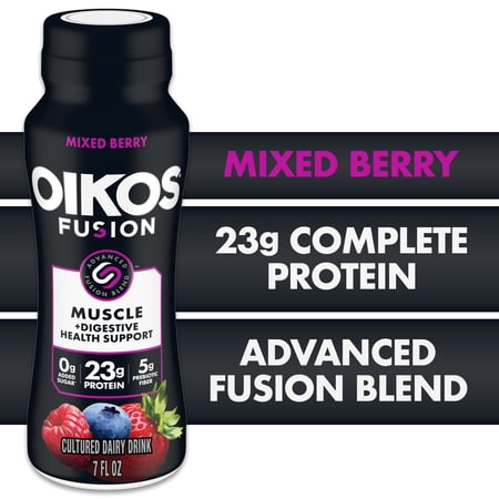Oikos Fusion Drink, Mixed Berry, 7 Fl Oz Bottle