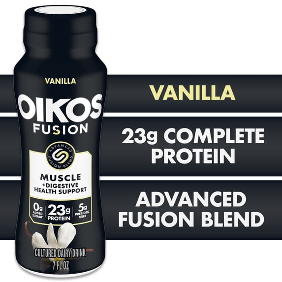 Oikos Fusion Drink, Vanilla, 7 Fl Oz Bottle