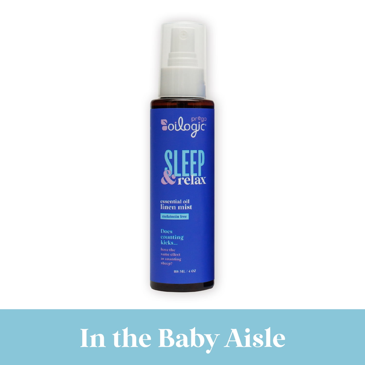 Oilogic Pregnancy Sleep Essential Oil Linen Mist, 4oz