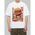 thumbnail image 1 of OIMCCIV Unisex Casual Loose T-shirt Funny Printing Crew Neck Short Sleeve T-Shirt, 1 of 6