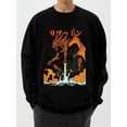 thumbnail image 1 of OIMCCIV Unisex Casual Monster Printing Crew Neck Pullover Graphic Hoodies, 1 of 6