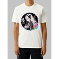 thumbnail image 1 of OIMCCIV Unisex Casual T-shirt Cartoon Girl Graffiti Printing Crew Neck Graphic Tee with Short Sleeves T-Shirt, 1 of 6