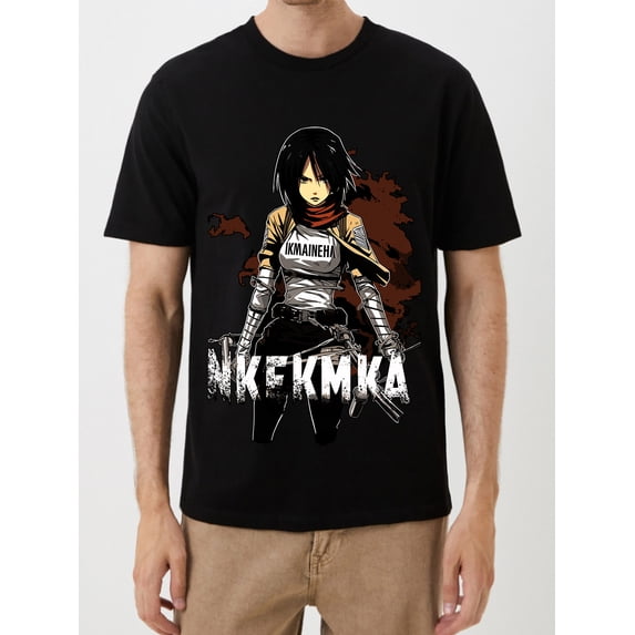 OIMCCIV Unisex Casual T-shirt Cartoon Printing Crew Neck Graphic Tee with Short Sleeves T-Shirt