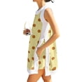 thumbnail image 1 of OIOLOYJM 2 Piece Sets for Women Dressy Casual Boho Polka Dot Side Split Sleeveless Crew Neck Tank Tops Shorts Matching Set Comfy Lounge Vacation Stylish Loungewear with Pockets Yellow XL, 1 of 6