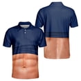 thumbnail image 1 of OIOLOYJM Golf Shirts for Men Summer 3D Print Novelty Performance Short Sleeve Mesh Casual Quick Dry Lightweight Polo Shirts Basic Cute Athletic Collared Tee Shirts Navy 4XL, 1 of 3