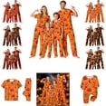 thumbnail image 1 of OIOLOYJM Matching Family Halloween Pajamas Set Cute Ghost Pumpkin Spider Graphic Soft Comfortable Two-Piece Sleepwear Novelty Holiday Party Fashion Short Sleeve Loungewear Pajamas S, 1 of 9