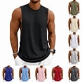 thumbnail image 1 of OIOLOYJM Men Workout Tank Tops Sleeveless Gym Muscle Quick Dry Shirt Athletic Running Breathable Tanks Summer Basic Lightweight Vest Black 3XL, 1 of 10