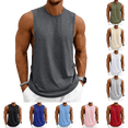 thumbnail image 1 of OIOLOYJM Men Workout Tank Tops Sleeveless Gym Muscle Quick Dry Shirt Athletic Running Breathable Tanks Summer Basic Lightweight Vest Dark Gray XL, 1 of 10