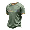 thumbnail image 1 of OIOLOYJM Men's We the People Means Everyone Shirt Pride US Shirts Rainbow Flag Short Sleeve Crewneck Lounge Vacation Party Clothes Light Green L, 1 of 4
