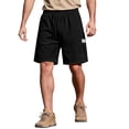 thumbnail image 1 of OIOLOYJM Mens Cargo Shorts Elastic Waist Drawstring Running Hiking Shorts Casual Basic Summer Loose Outdoor Athletic Work Shorts with Multiple Pockets Black L, 1 of 5