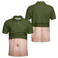 thumbnail image 1 of OIOLOYJM Mens Golf Shirts 3D Print Novelty Performance Short Sleeve Mesh Casual Quick Dry Lightweight Polo Shirts Basic Cute Athletic Collared Tops Army Green XL, 1 of 3