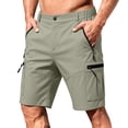 thumbnail image 1 of OIOLOYJM Mens Golf Shorts Elastic Waistband Business Work Relaxed Fit Casual Outdoor Gym Joggers Classic Hiking Sweat Shorts with Multi Pockets Mint Green M, 1 of 6