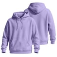 thumbnail image 1 of OIOLOYJM Mens Hoodies Casual Basic Relaxed Fit Drawstring Soft Comfortable Athletic Hooded Sweatshirts Retro Classic Business Work Pullover with Pocket Light Purple S, 1 of 5