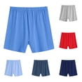 thumbnail image 1 of OIOLOYJM Mens Lounge Shorts Breathable Soft Lightweight Simple Active Boxers Baggy Sleep Underwear Bottoms,6-Pack, 1 of 4