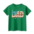 thumbnail image 1 of OIOLOYJM Mens Shirt 250 Anniversary USA American Flag 4th Of July Fasther's Day Shirts Independence Day Casual Soft Short-Sleeve Clothes Green 4XL, 1 of 3
