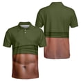 thumbnail image 1 of OIOLOYJM Mens Polo Shirts 3D Print Creativity Performance Short-Sleeve Casual Quick Dry Mesh Golf Shirts Basic Cute Athletic Collared Clothes Army Green 5XL, 1 of 3