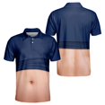 thumbnail image 1 of OIOLOYJM Mens Polo Shirts 3D Print Creativity Performance Short-Sleeve Casual Quick Dry Mesh Golf Shirts Breathable Lounge Running Collared T Shirts Navy 4XL, 1 of 5