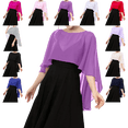 thumbnail image 1 of OIOLOYJM Shawls for Womens Dressy Casual Wedding Chiffon Sheer Wrap Shawl Purple One Size, 1 of 4
