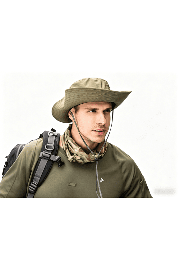 Wide Brim Sun Boonie Hat for Women Men Uv Protection Beach Waterproof Lightweight Lounge Oufits Army Green