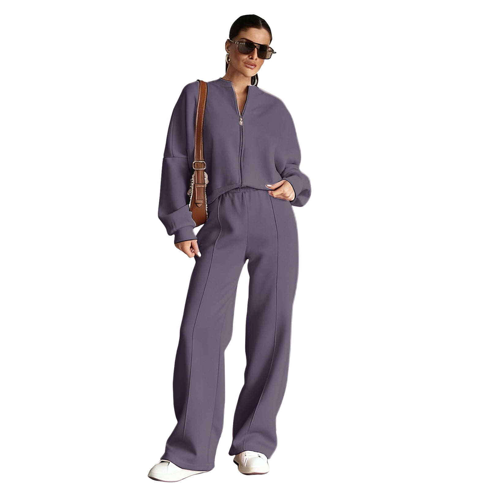 Womens Casual Sets 2026.OIOLOYJM Womens Casual Two Piece Sets Spring 2026 Outfits Full Zip ...
