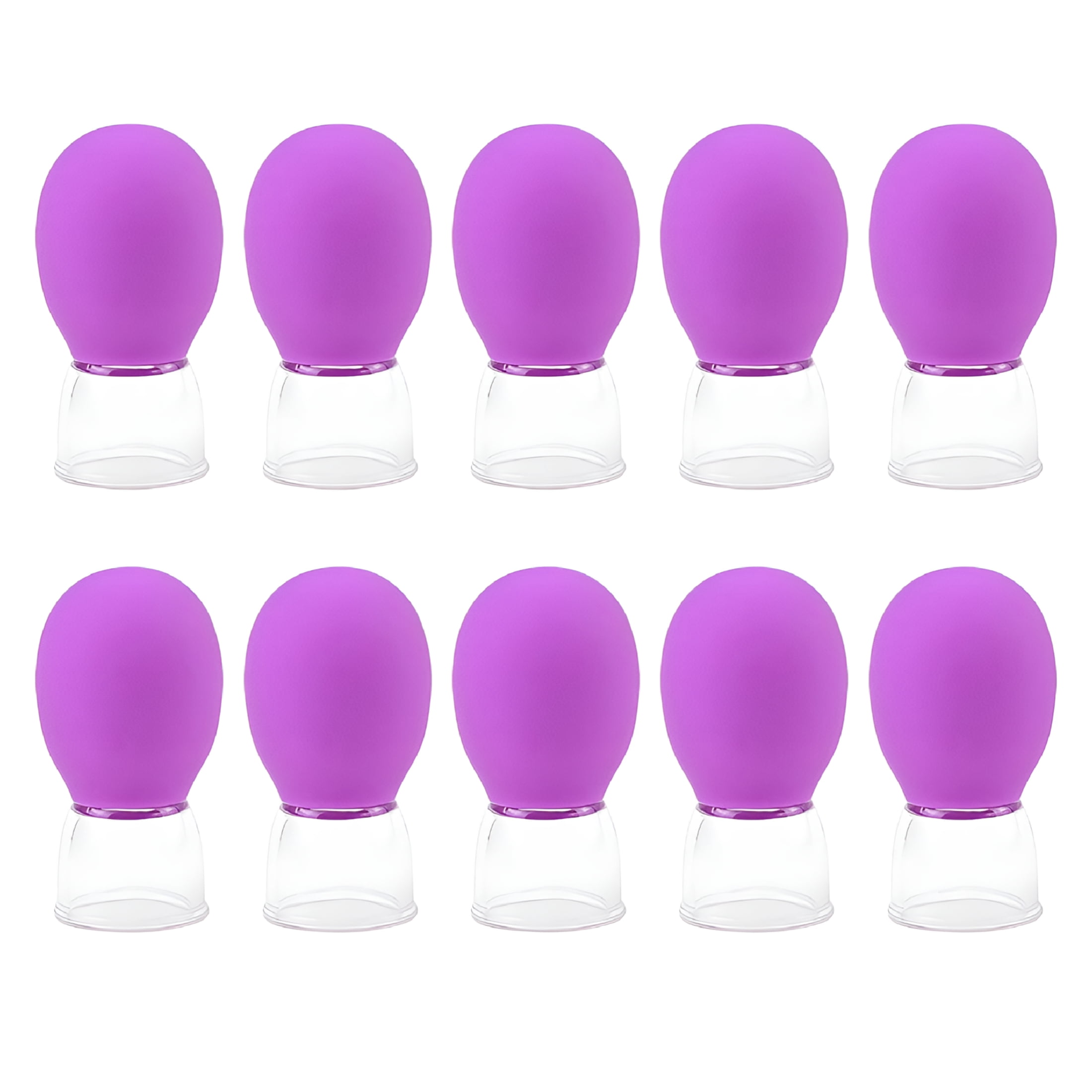 OITY 10Pcs Glass Cupping Set Facials Cupping Cups Glass Silicone Cups ...
