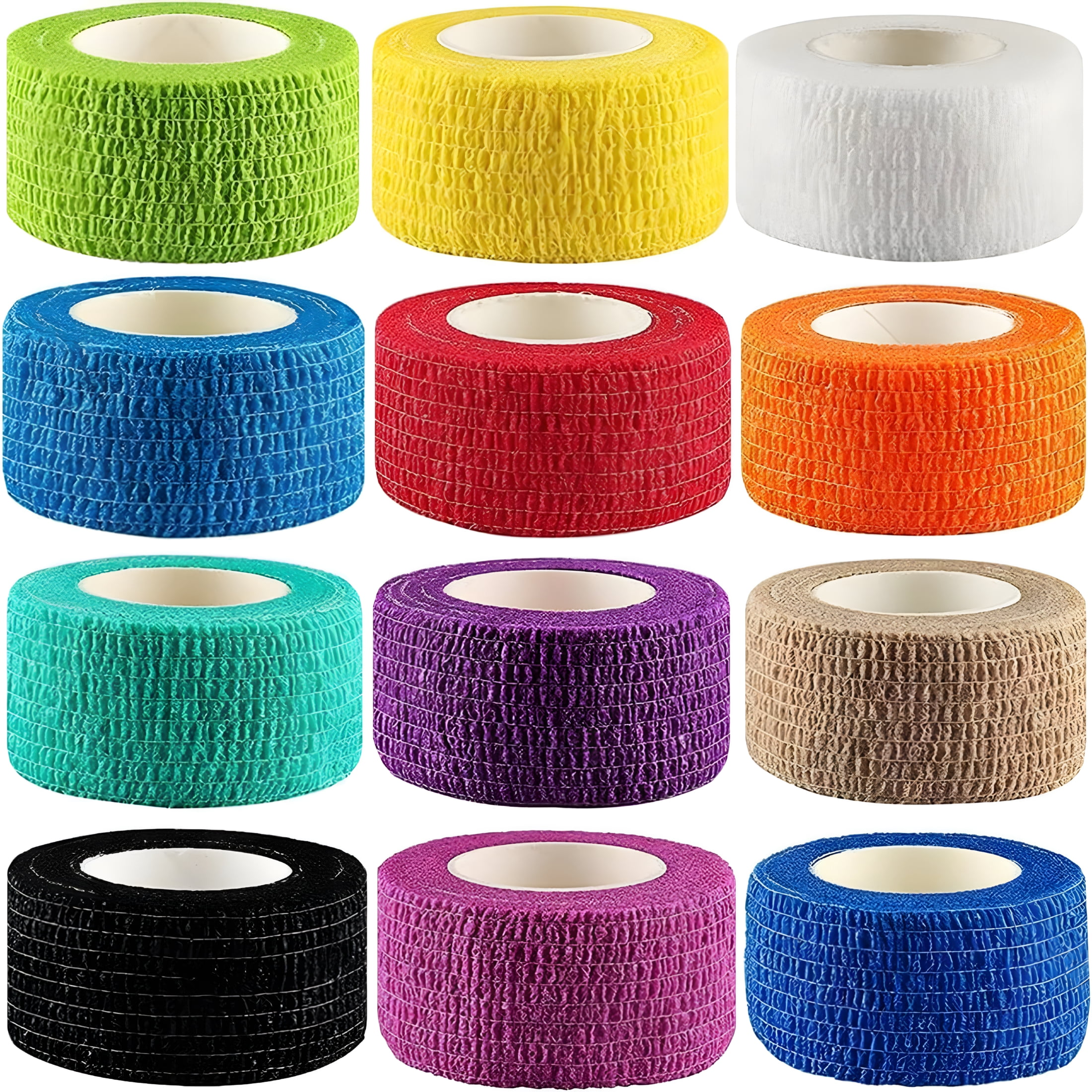 OITY (12-Pack) 1” X 5 Yards | Self Adhesive Bandage Wrap,Athletic ...