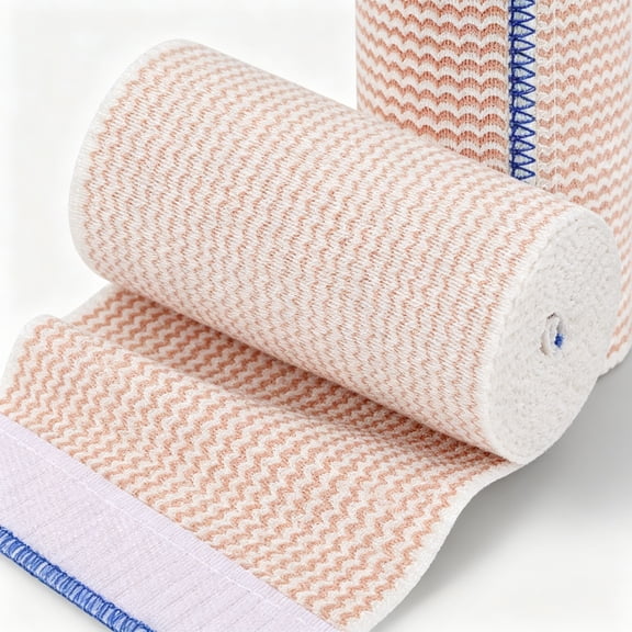 OITY 2 Pack Elastic Bandage Wrap 4 Inch,Compression Wrap Bandage for Legs,Lymphedema Wraps for Legs,Ankle,Knee,Tummy,Body,Latex-Free