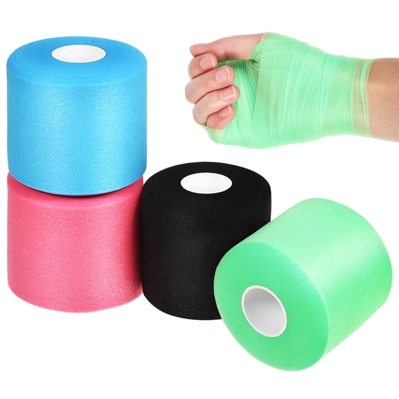 OITY 2026 New 4 Rolls Pre Wrap Tapes Athletic Baseball Wrist Tape Pre Wrap Sports Tape for Hair Soccer