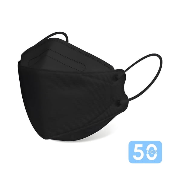 OITY 2026 New 50Pcs Kn95 Face Masks,Dust Protection Face Masks,Kn95 Filter Surgical Masks,For Daily Use,Travel,Work,Commuting,Indoor,Outdoor,Dust Protection,Black