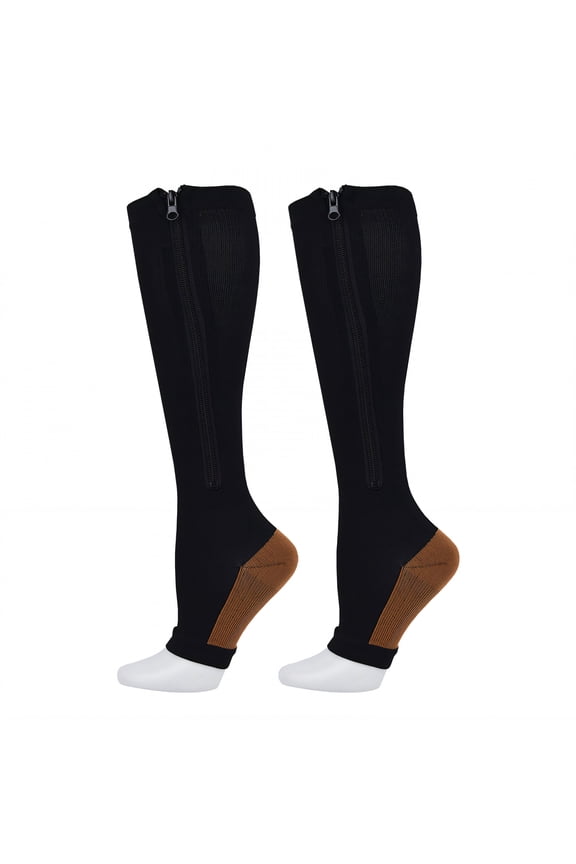 2026 New Compression Socks Medical-Grade Pressure Zones Compression Socks Men Sports-Specific Support Compression Stockings for Women for Running Walking Cycling Gym Travel Black Xxl