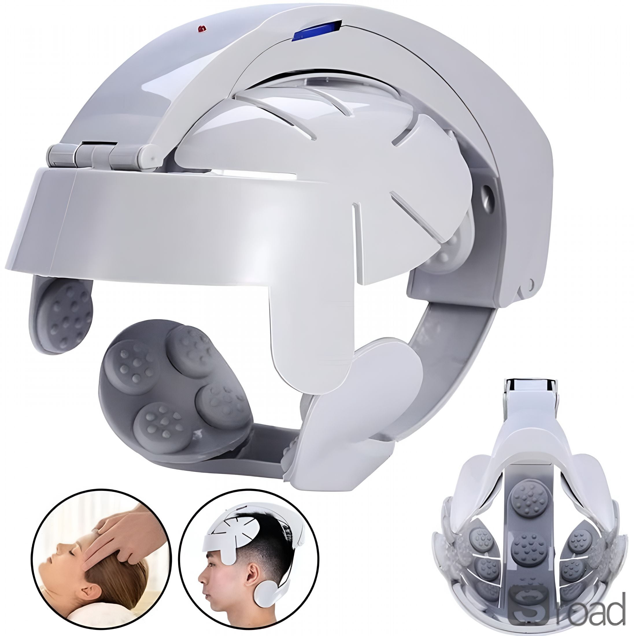 OITY 2026 New Electric Head Massager Helmet-Hands-Free Scalp Neck ...