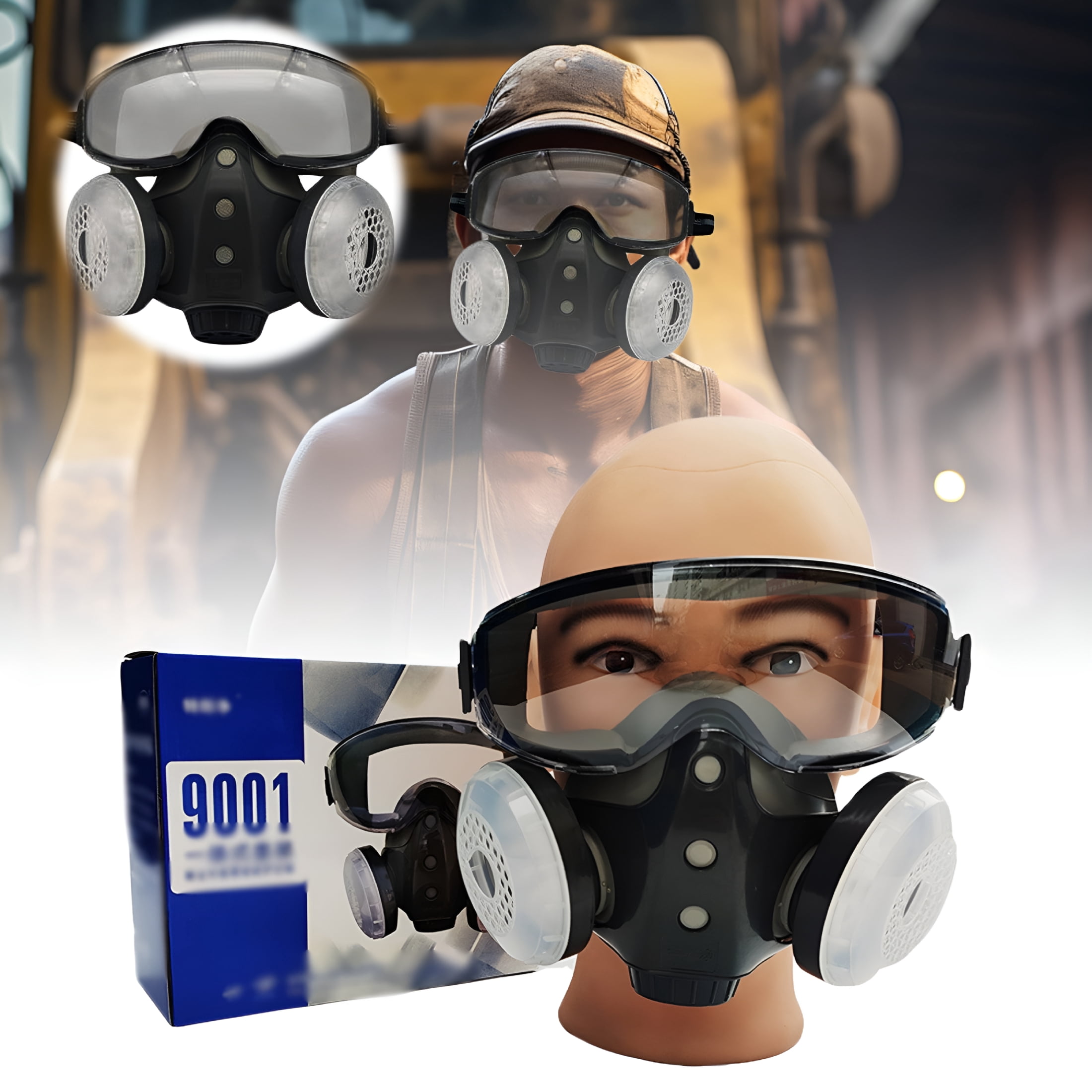OITY 2026 New Full Face Respirator Mask-Gas Mask Survival Nuclear and ...