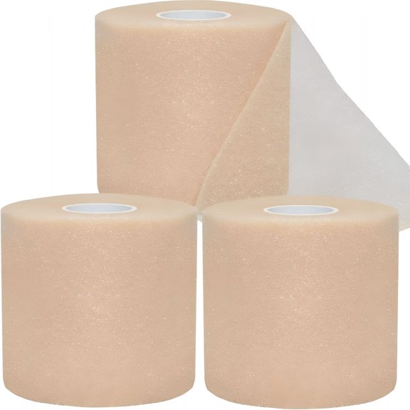 OITY 2026 New Pre Wrap Tape Athletic,3 Rolls Prewrap Headbands for Hair,Foam Underwrap Sports Wrap for Sports,Training,Hair Styling,Injury Support,Gym