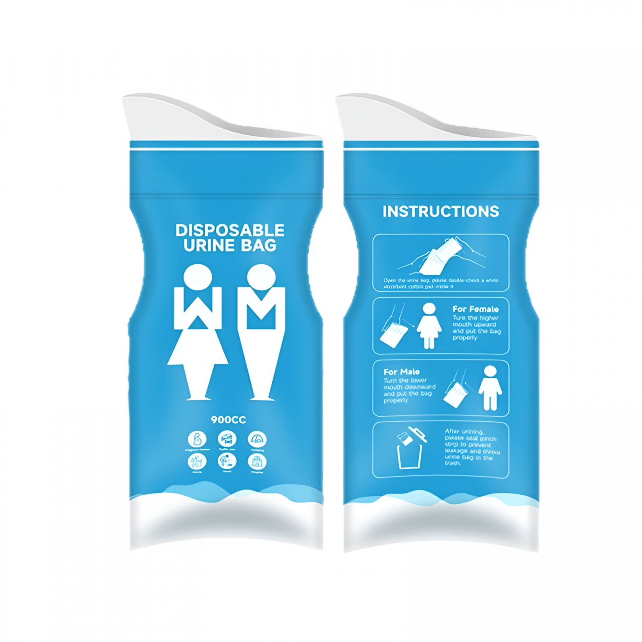 OITY 20Pcs Disposable Urine Pee Bag-Emergency Portable Vomit Bags ...