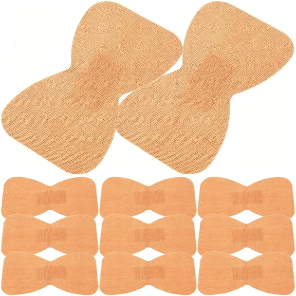 OITY 20pcs Breathable Elastic Fabric Bandages, Self-Adhesive Flexible Fingertip Wound Patches, Butterfly Shape 76x45mm for Sensitive Skin and Outdoor First Aid