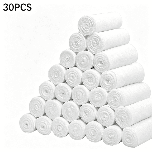 OITY 30 Pack Gauze Rolls Bandages,4 in X 4.1 Yards,Premium Medical Supplies&First Aid Supplies,Bandage Wrap Vet Wrap,Mummy Wraps Rolled Gauze