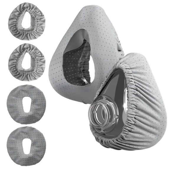 OITY 4 Pack Cpap Mask Liners Compatible with Size Full Face Mask Cushion Soft Reusable Cushioned Mask Covers Absorb Facial Oils And Moisture Reduce Red Marks