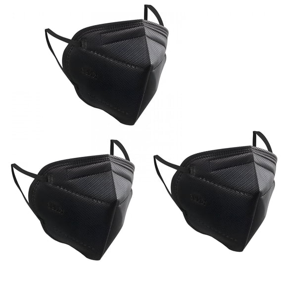 OITY 50 Pcs Disposable Respirator Masks,Breathable Design with Five-Layer Filtration for Dust and Pollen Protection,Suitable for Workshops,Construction Sites,Black