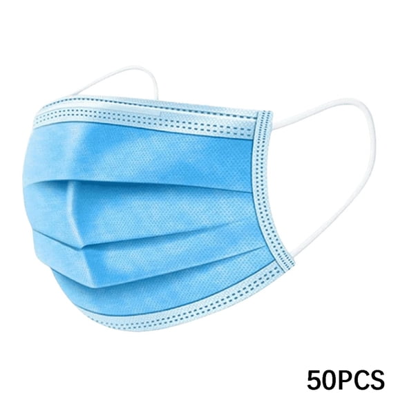 OITY Astm Level 2 Disposable Face Masks, Pack of 50 - Blue