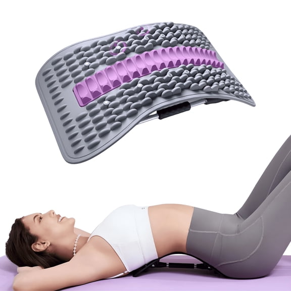 OITY Back Stretcher for Lower Back Pain Relief,4 Level Adjustable Lumbar Back Cracker Board,Back Cracking Device,Back Massager for Scoliosis,Spine Decompression and Lumbar Decompression