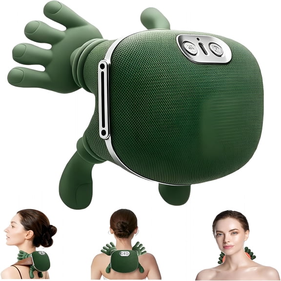 OITY Bionic Hand Heating Massage Device, Portable Acupressure to Relax Neck and Back Muscles, 4D Electric Kneading of Deep Tissues to Relieve Pain, a Perfect Birthday Gift for Adults