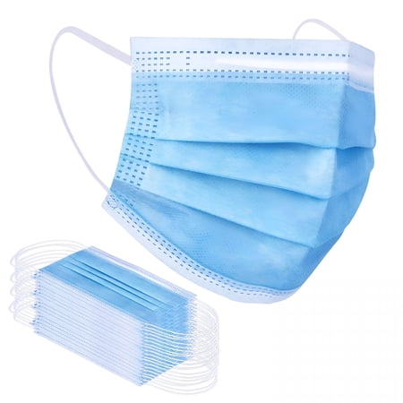 OITY Blue Disposable Face Mask 100 Pcs 3 Ply Protection Masks