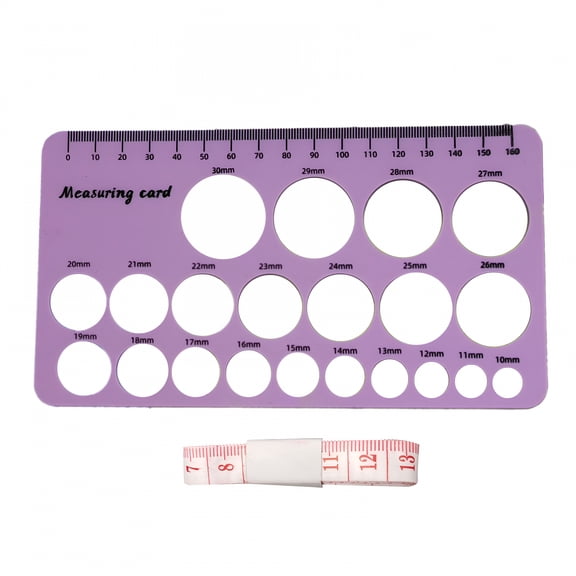 OITY Breastpump Flange Measurement Tool Nipple Shielding Ruler Grade Silicone Nipple Sizing Ruler with 21 Size Diameter